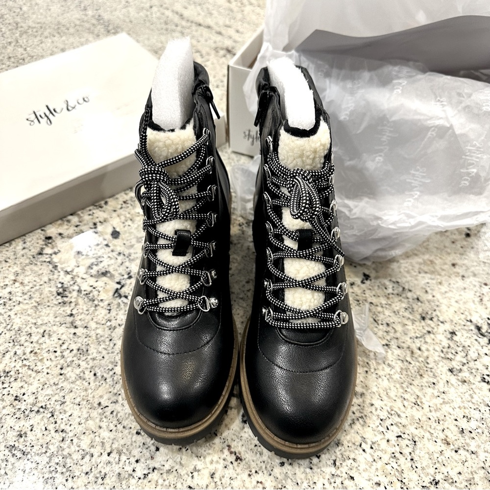Brand New in box! Mariaah lace up combat boots! New with tags! NWT.